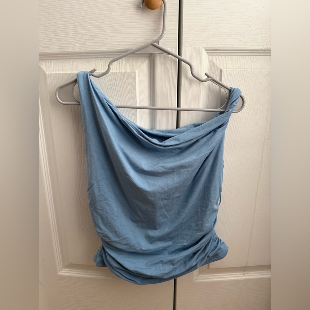 Abercrombie & Fitch Light Blue Modal-Blend Top